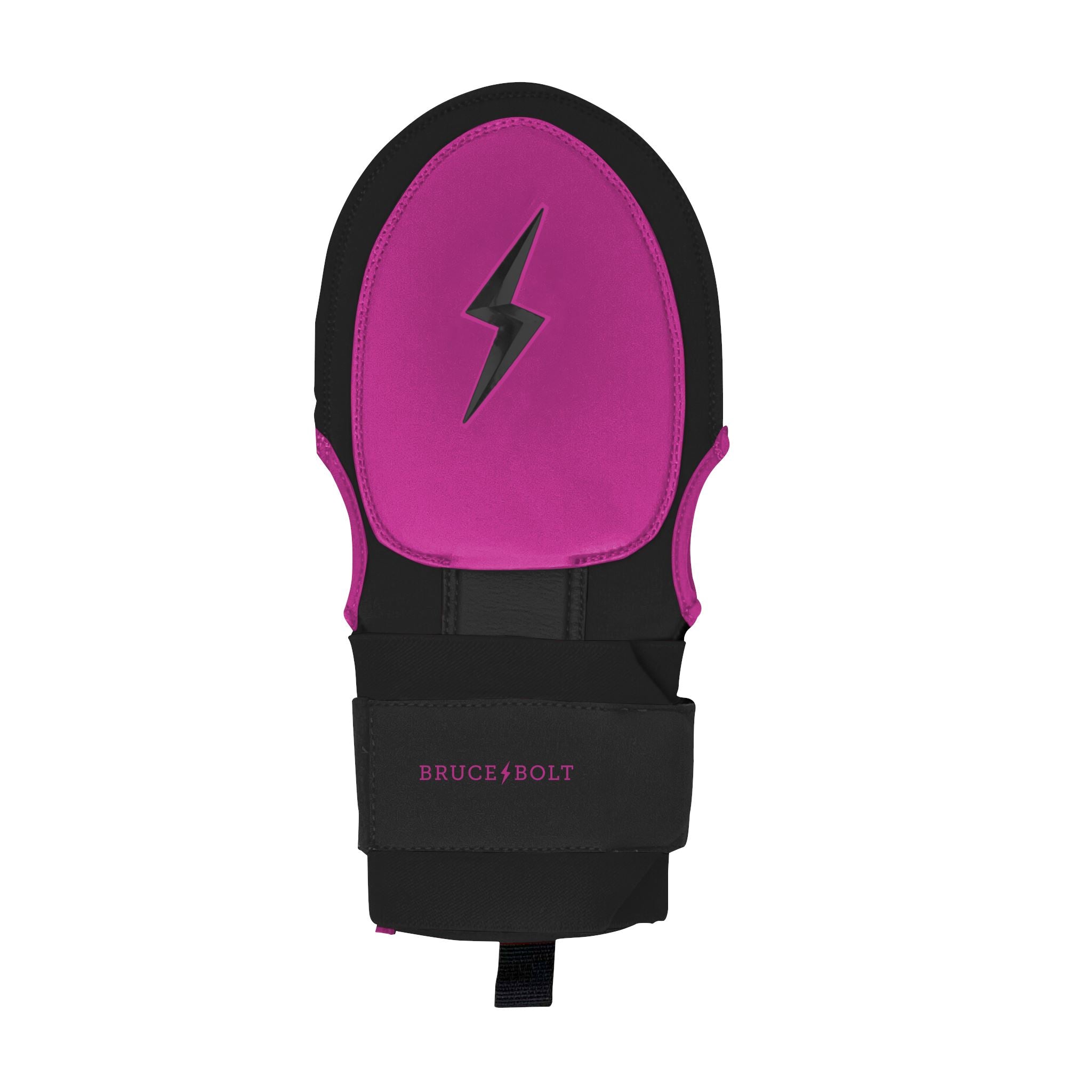Bruce Bolt Pro Sliding Mitt - Black with Hot Pink, Non-Slip Palm & Wrist Support