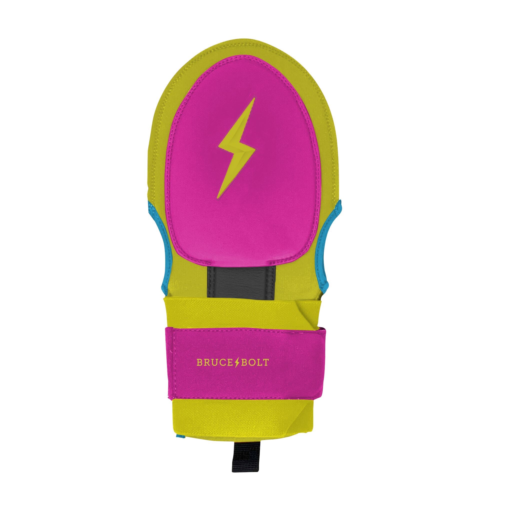 Bruce Bolt Pro Sliding Mitt - Caribbean Yellow, Non-Slip Grip