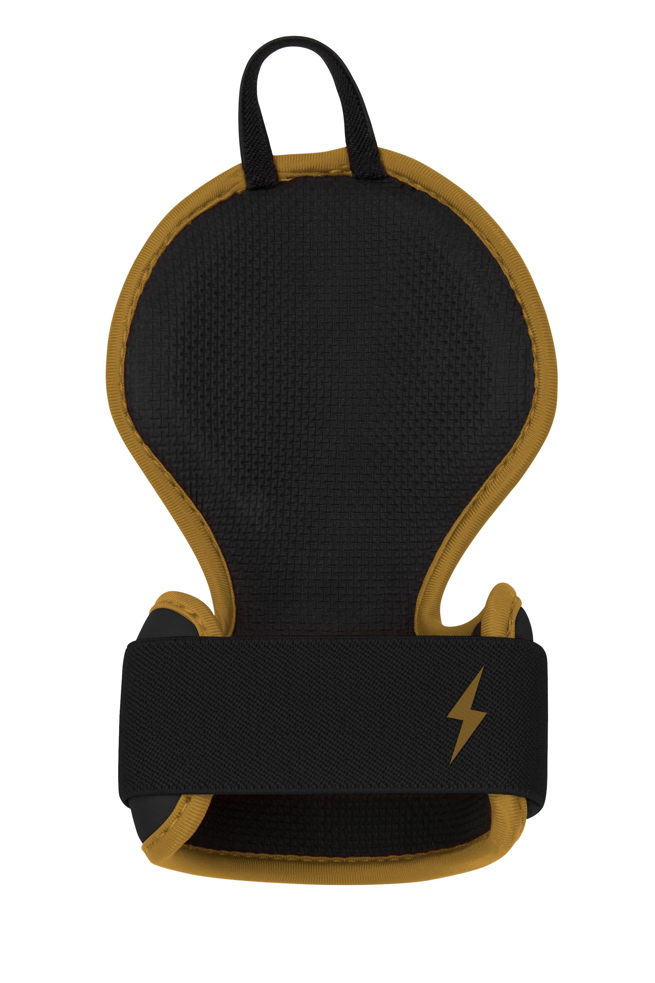 Bruce Bolt Premium Pro Baseball Batting Hand Guard - Gold & Black
