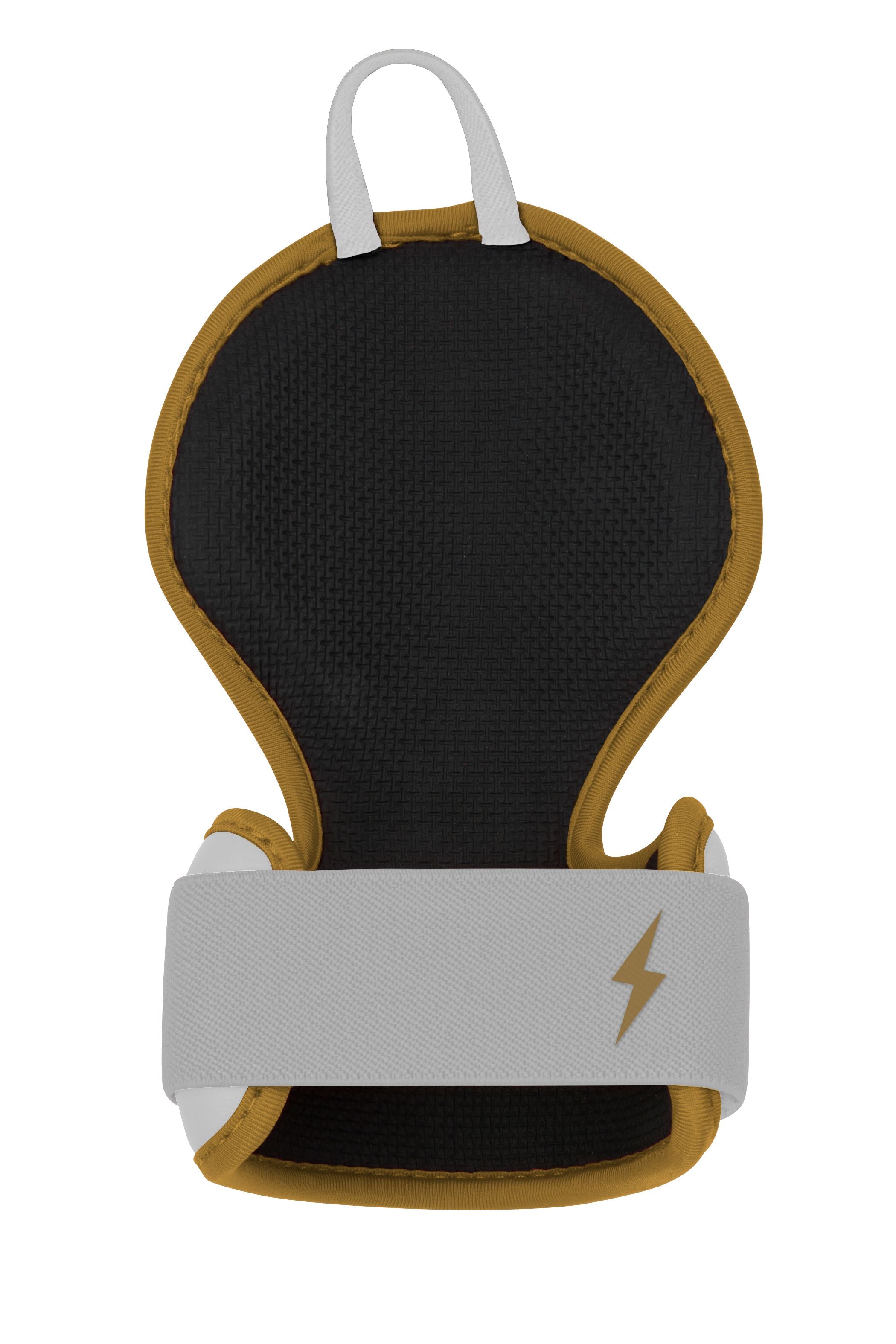 Bruce Bolt Gold Series Baseball Batting Hand Guard - White & Gold