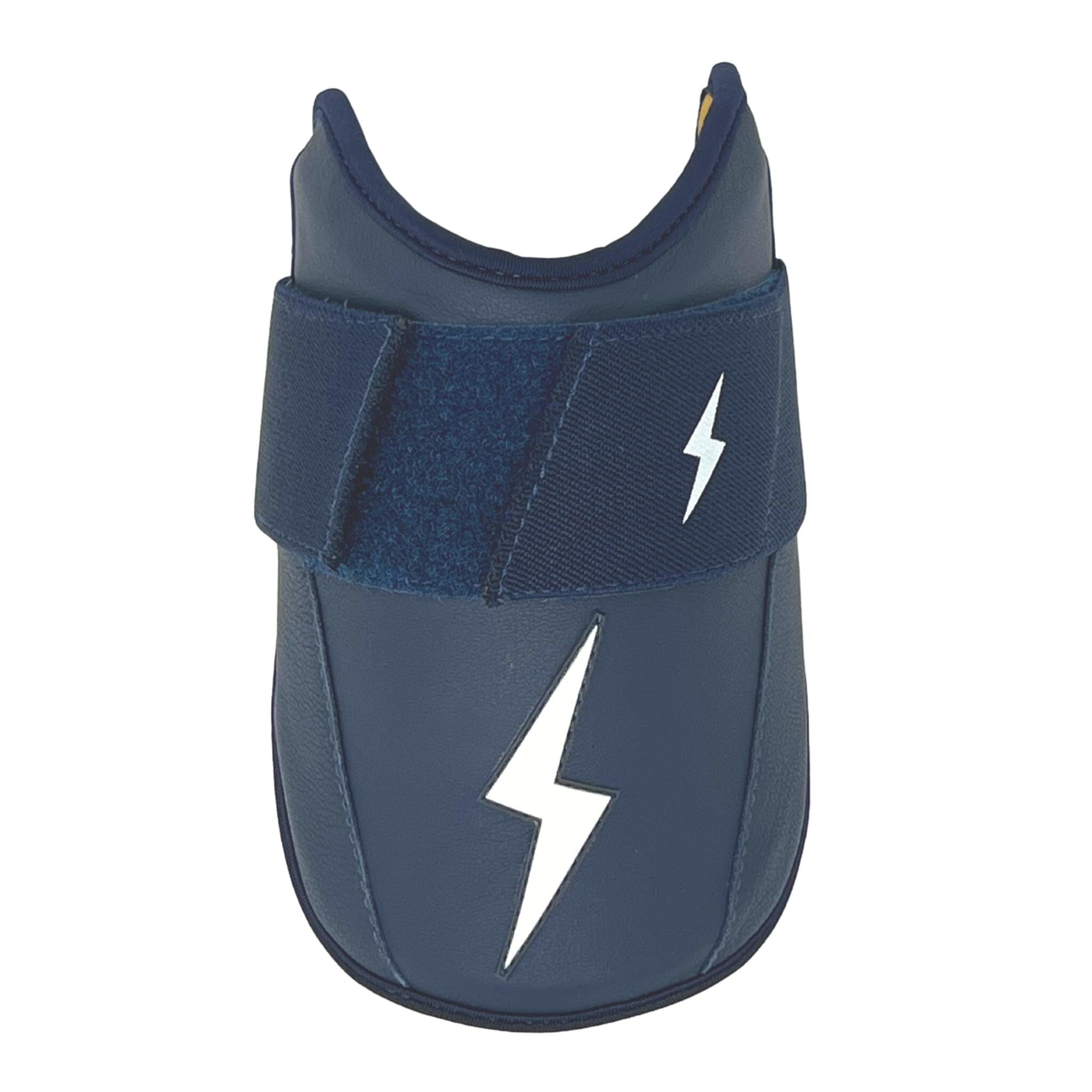 Bruce Bolt Baseball Elbow Guard with Moldable Shell & Sharkskin Lining - Navy