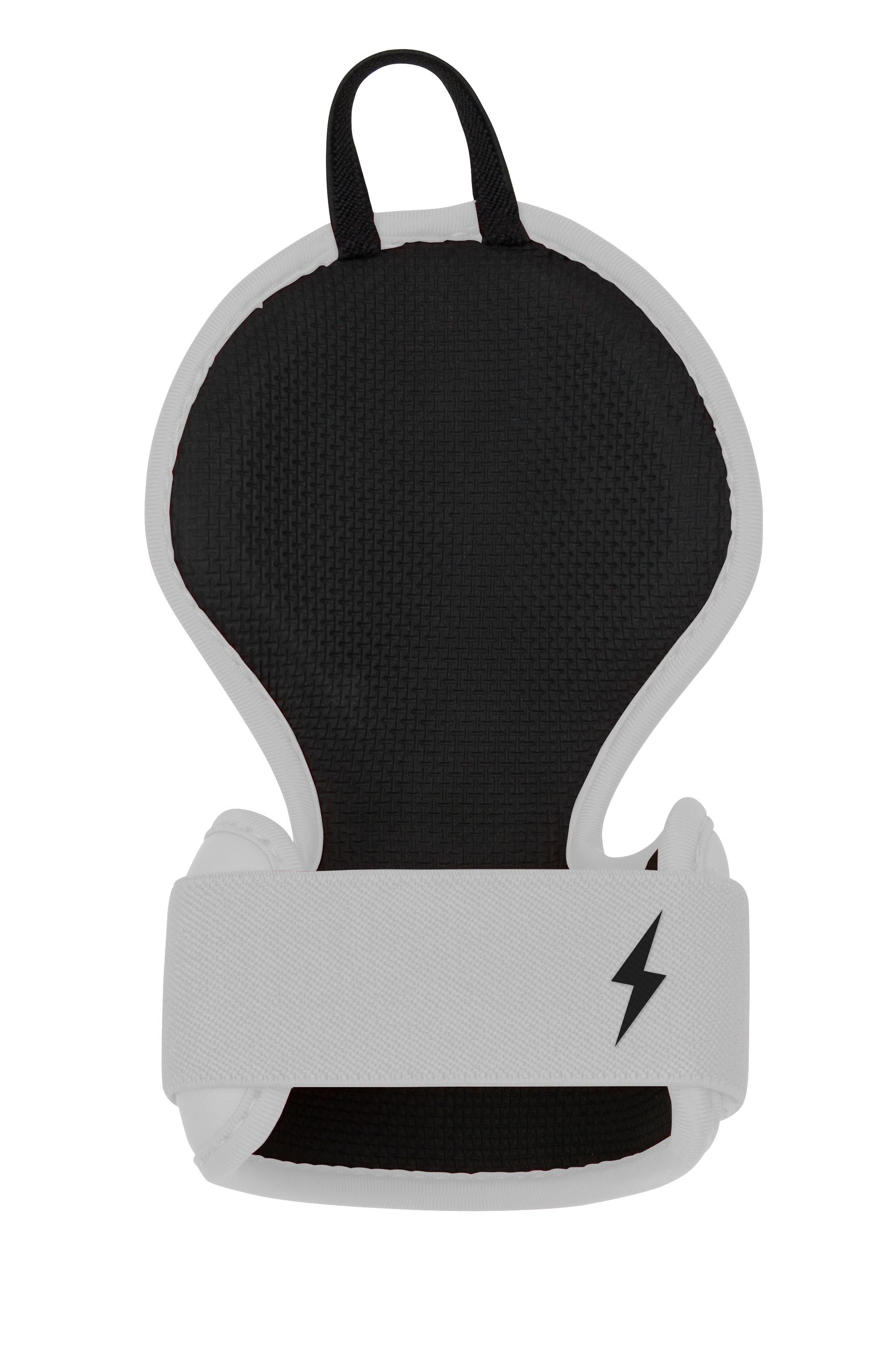Bruce Bolt Baseball Batting Hand Guard - White Leather & Neoprene