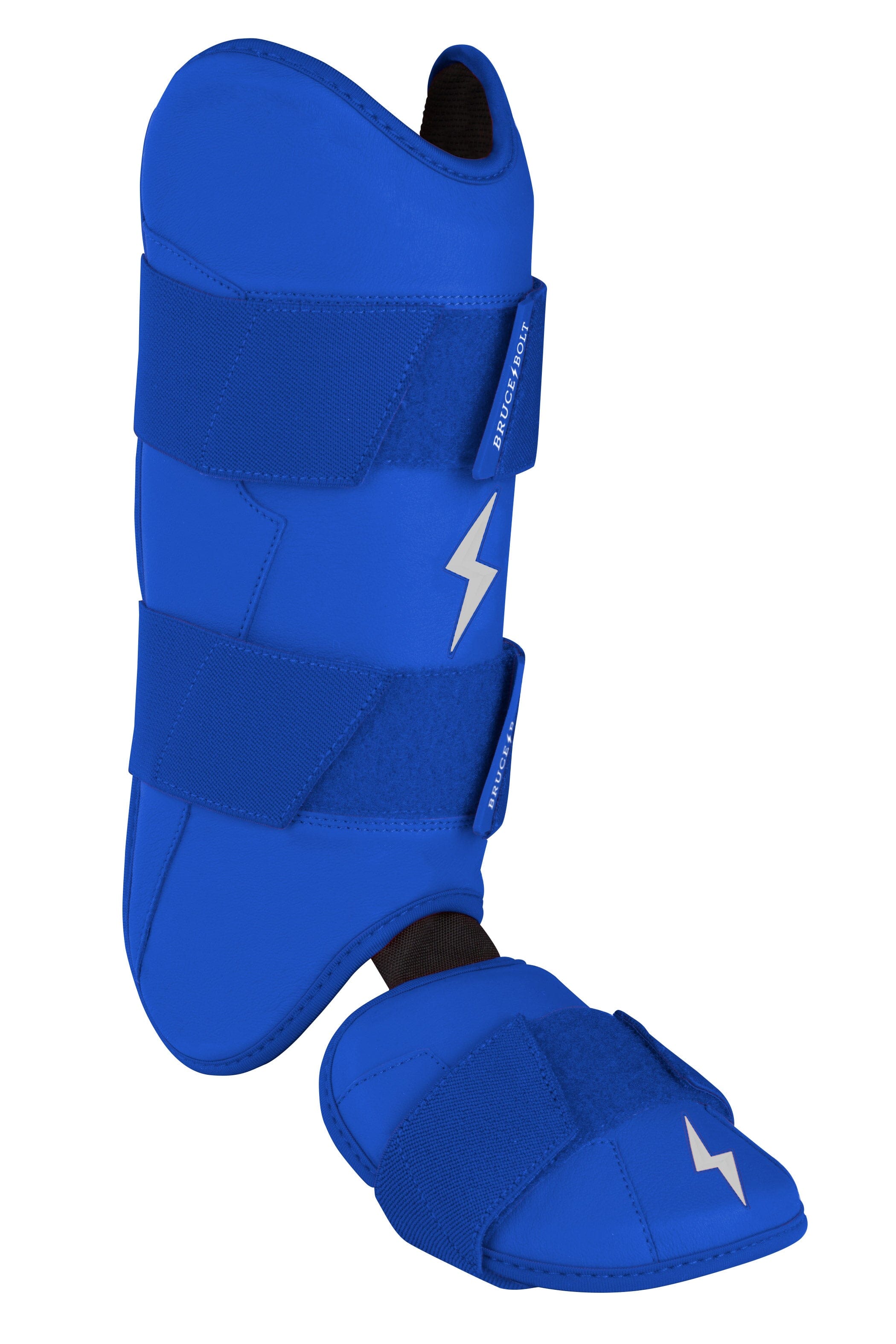 Bruce Bolt Premium Pro Leg & Ankle Guard - Royal, Moldable Shell