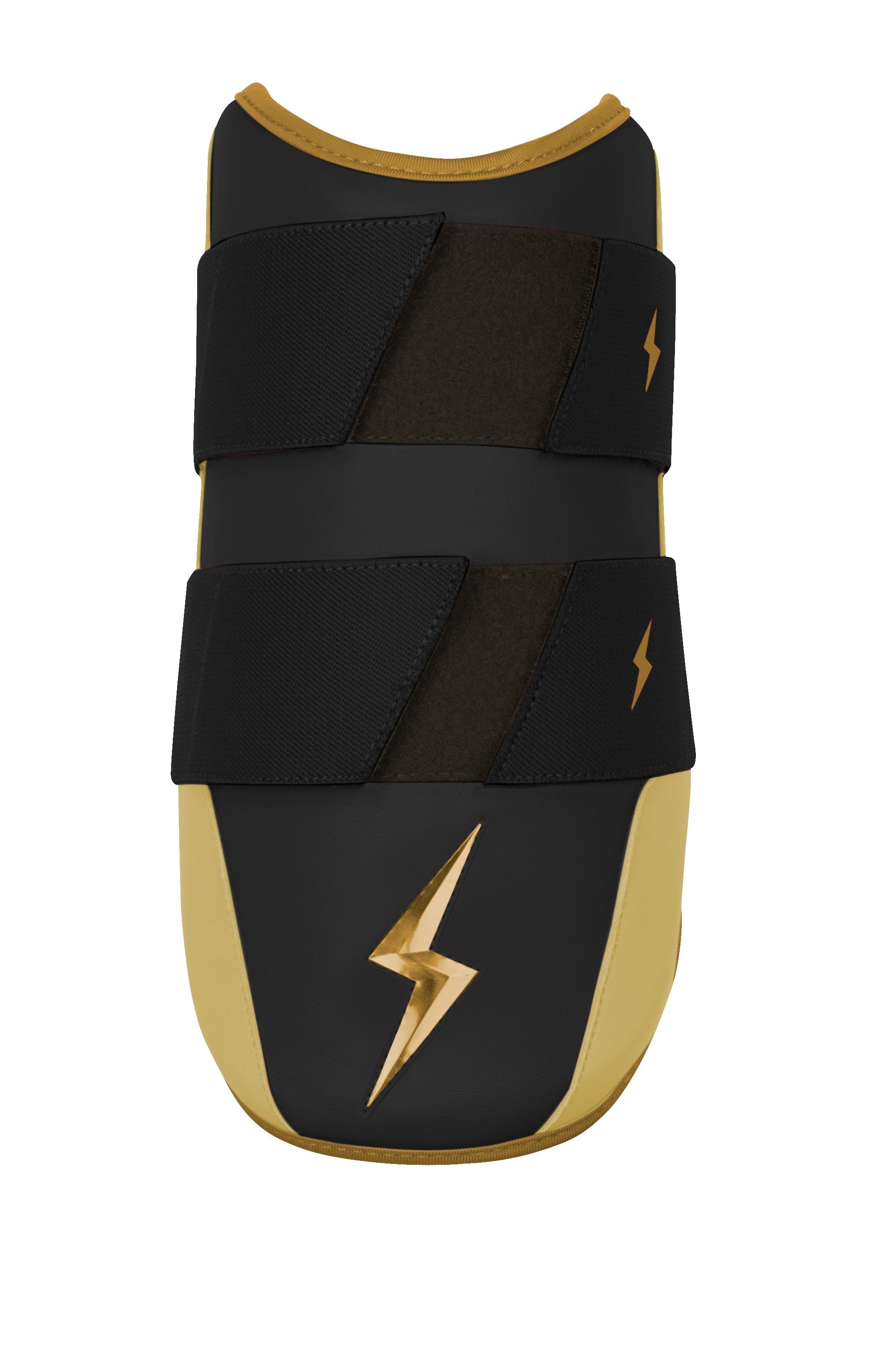 Bruce Bolt Pro 9" Baseball Elbow Guard - Gold Black, Moldable Shell