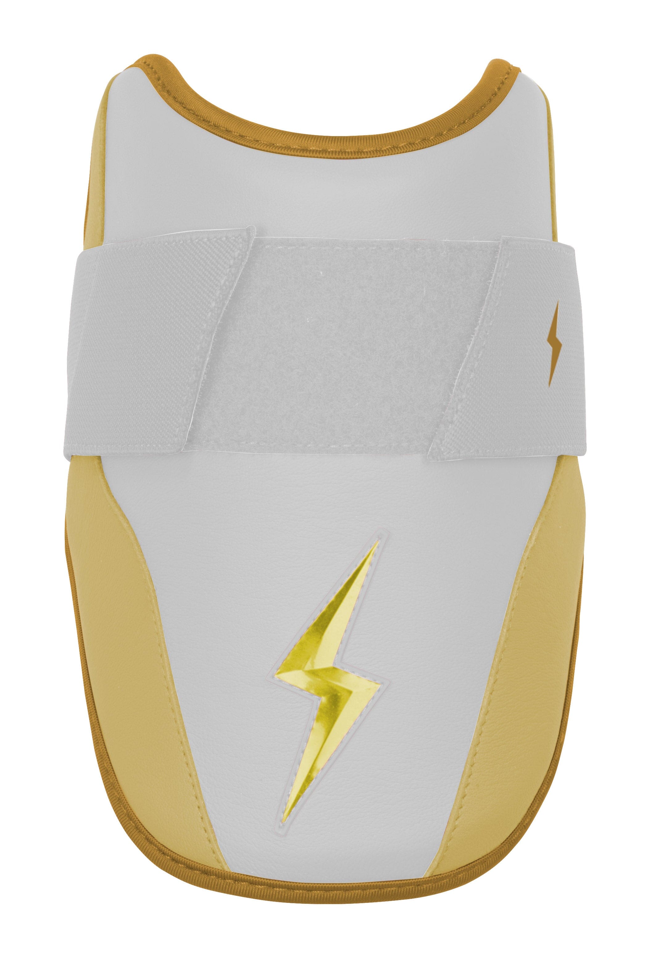 Bruce Bolt Pro Elbow Guard - Moldable Shell, Sharkskin Inner, Gold White