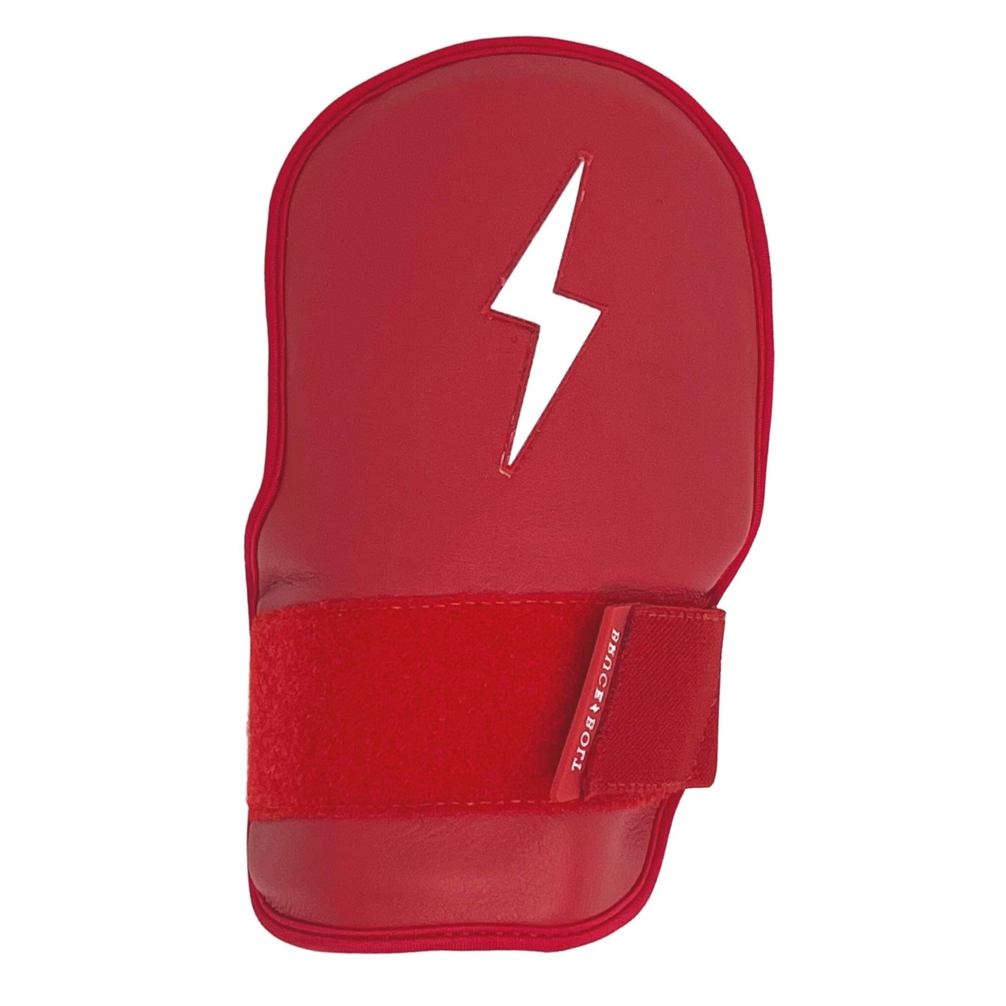 Bruce Bolt Premium Pro Left Hand Batting Guard - Red