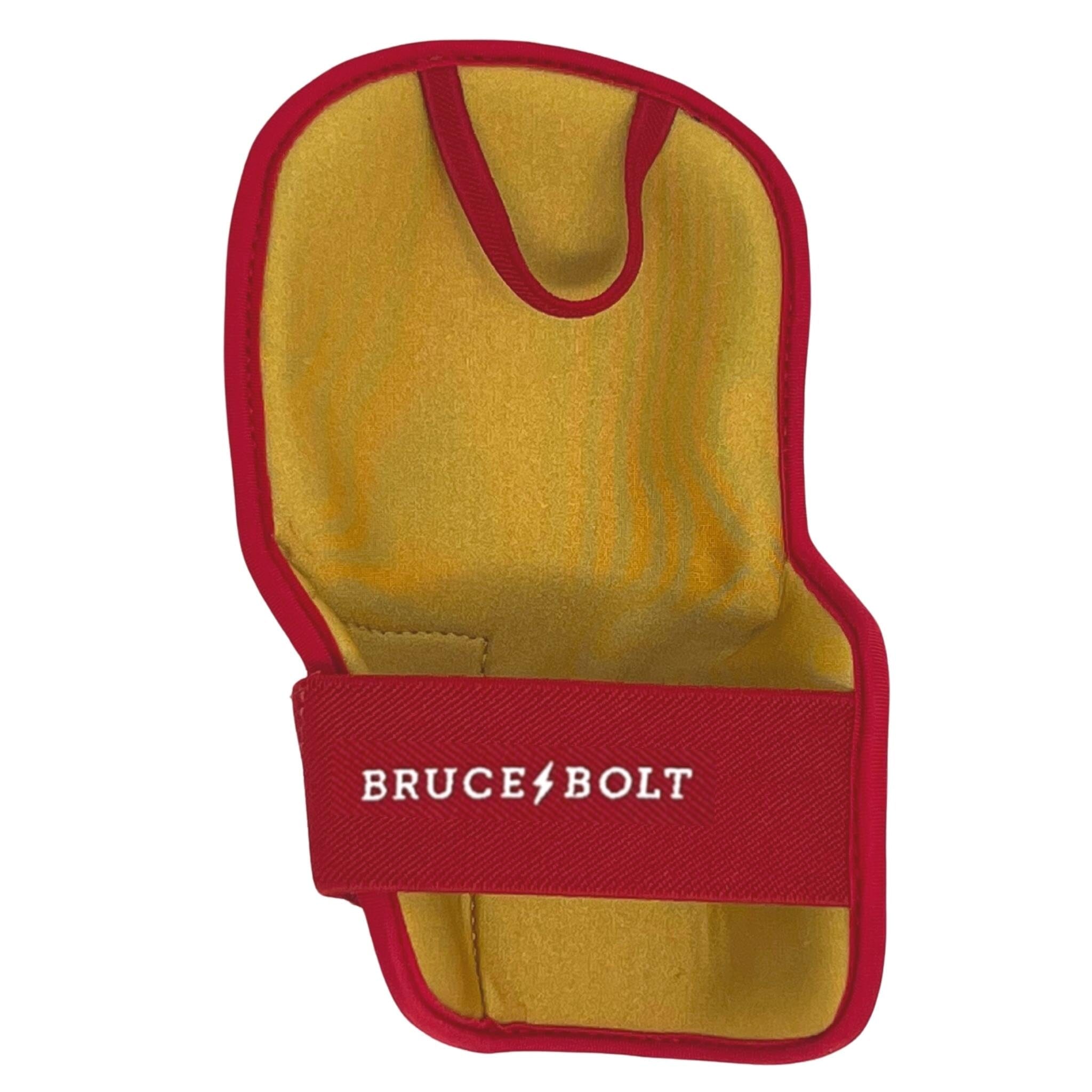 Bruce Bolt Premium Pro Left Hand Batting Guard - Red