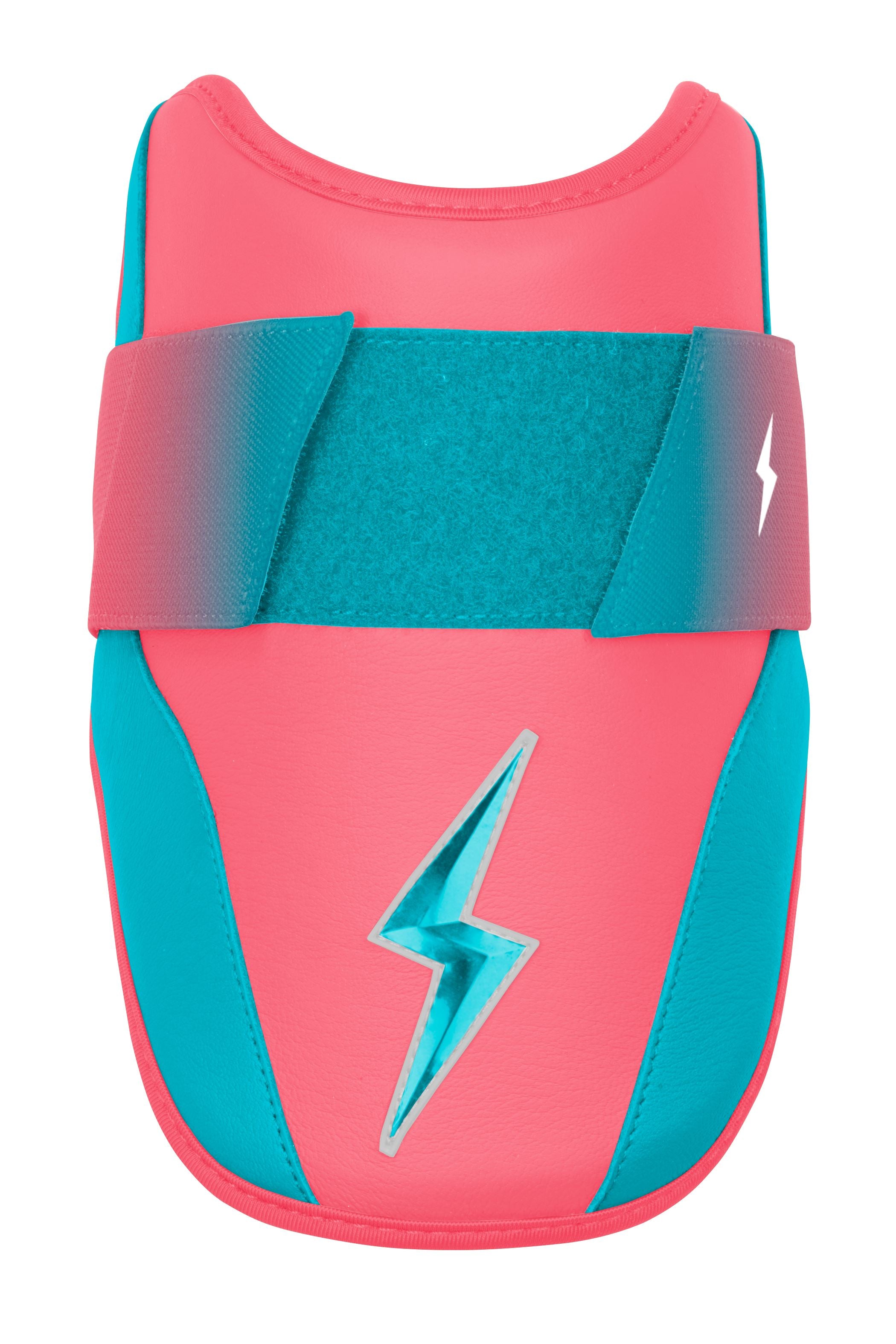 Bruce Bolt Premium Pro Elbow Guard - Moldable Shell, Sharkskin Inner, Clark Pink/Teal