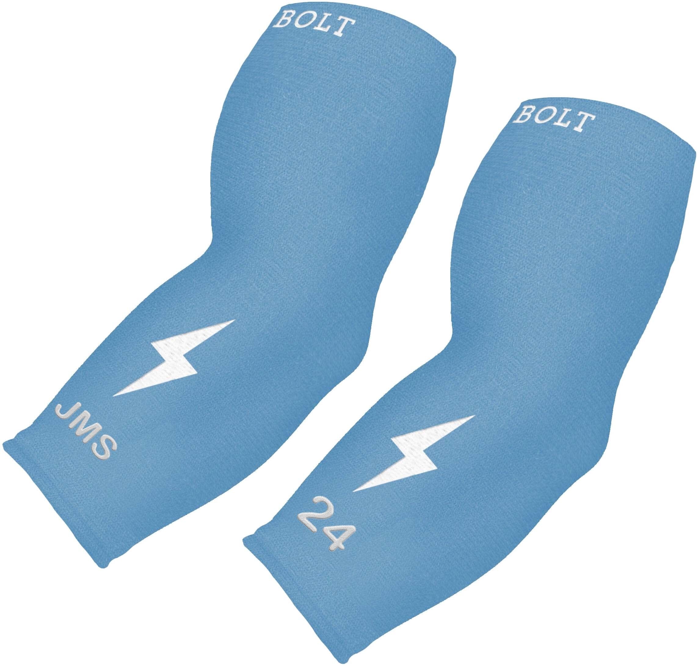 Bruce Bolt 3/4 Arm Sleeve - Personalized Compression in Baby Blue