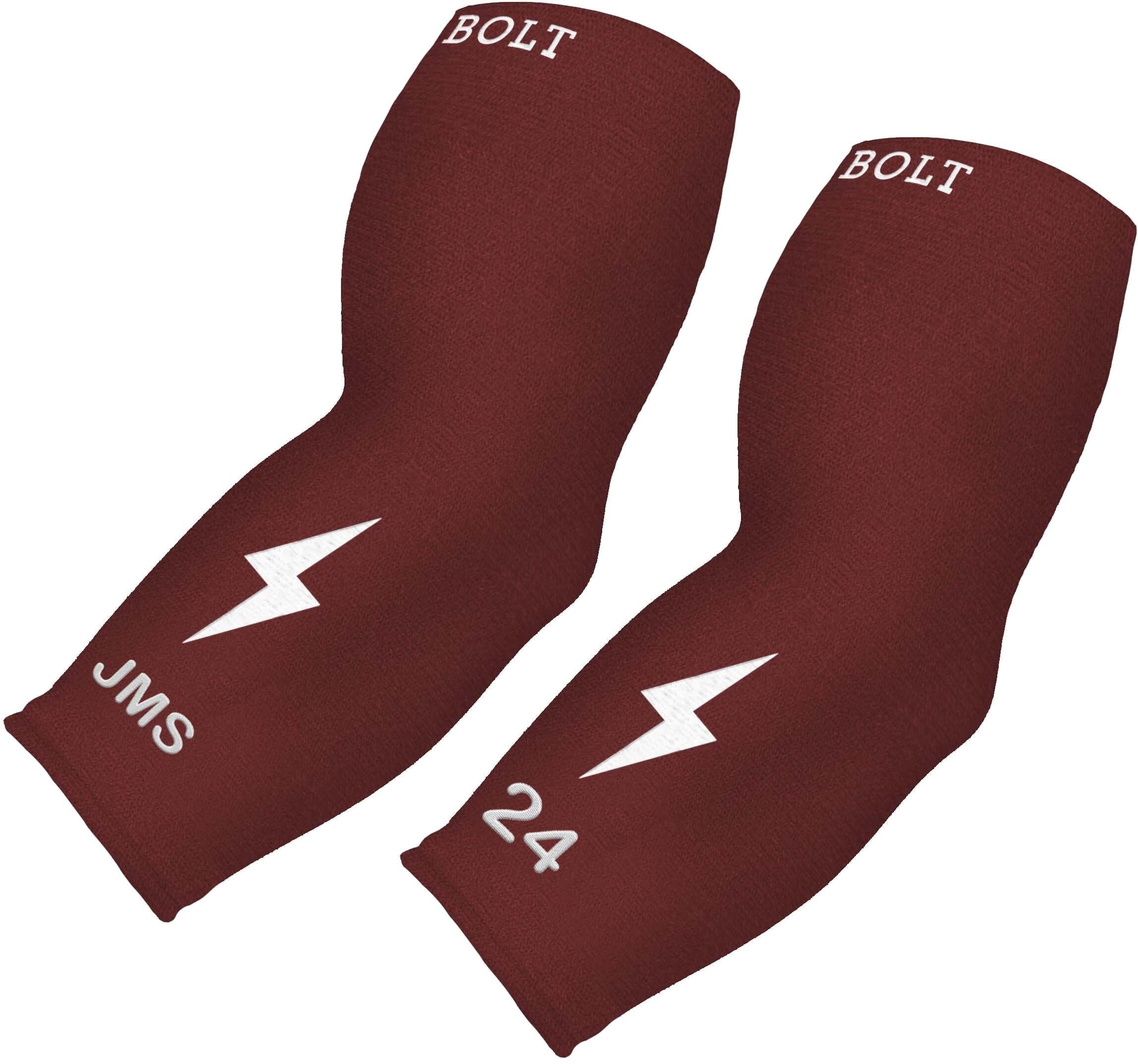 BRUCE BOLT Maroon Compression Arm Sleeve - 3/4 Length