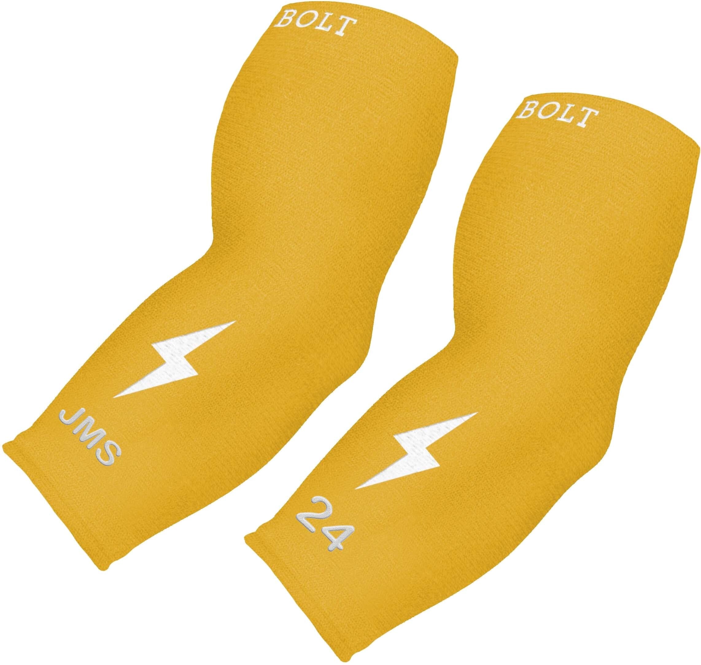Bruce Bolt 3/4 Compression Arm Sleeve - Personalized Yellow