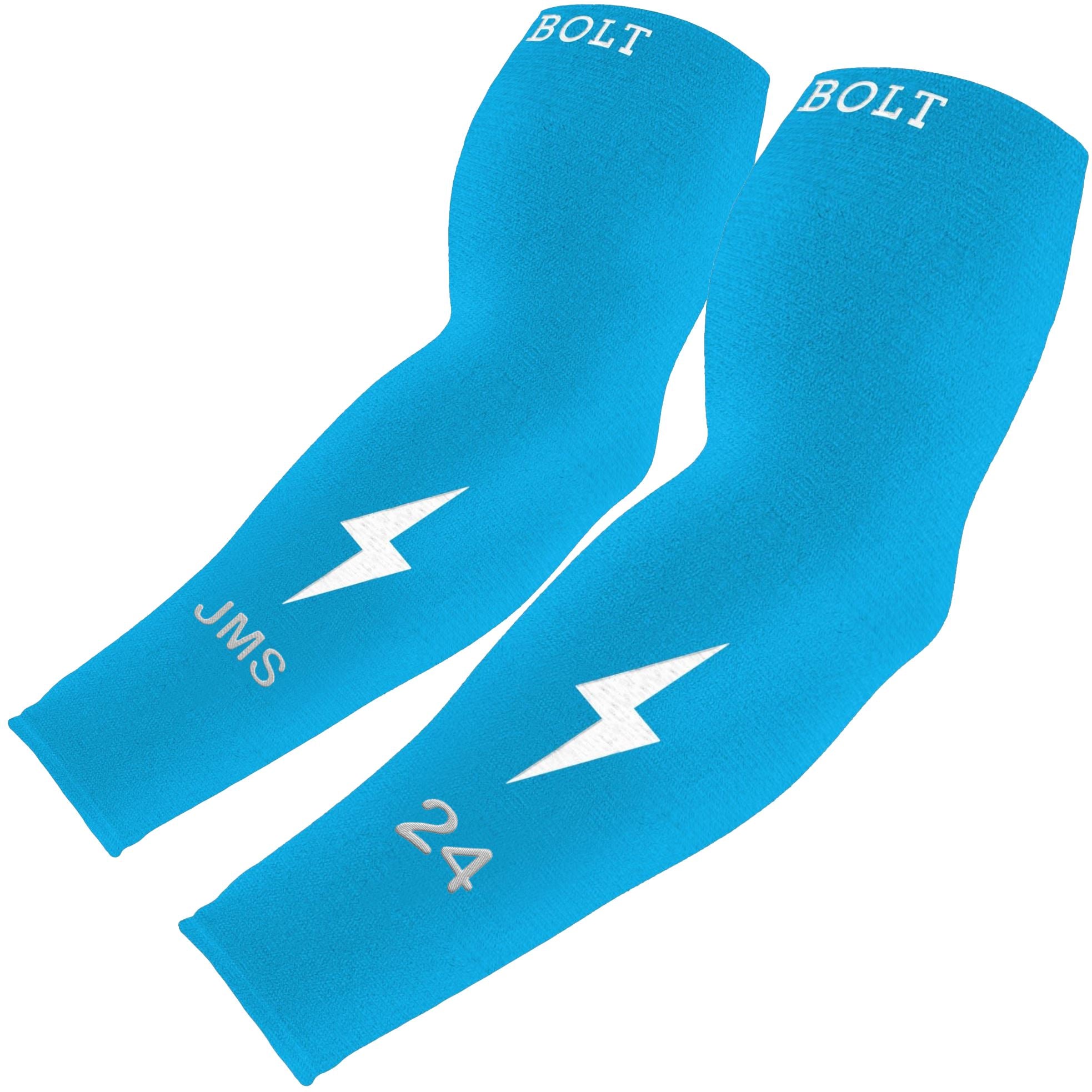 Bruce Bolt Graduated Compression Arm Sleeve - Personalized Miami Blue