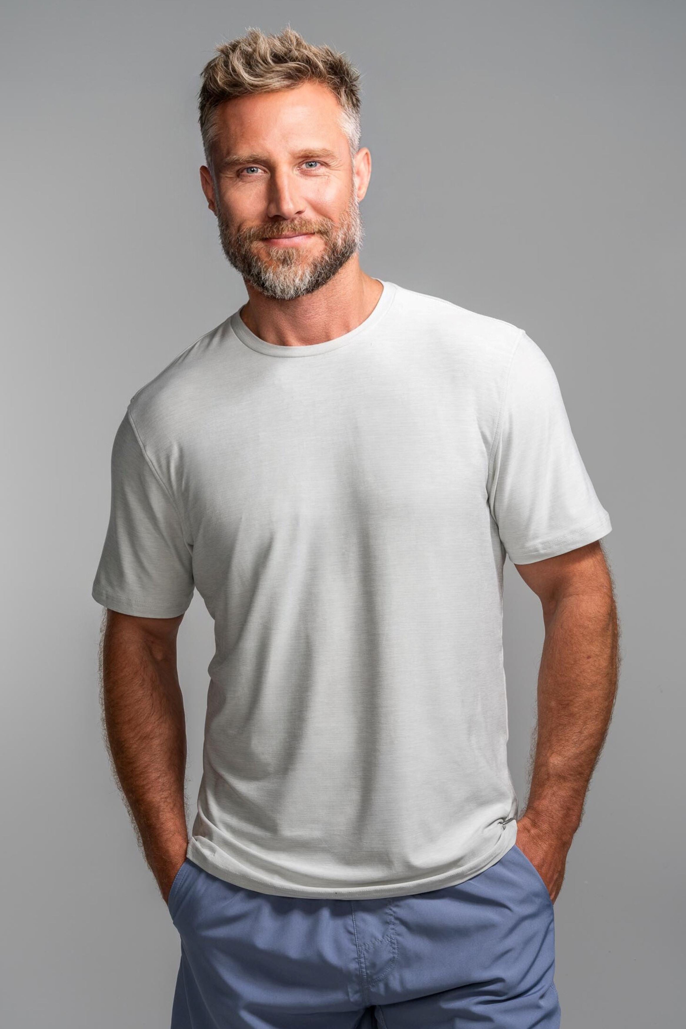 Bruce Bolt SuperSoft Grey T-Shirt – Breathable & Stretchy for Workouts & Casual Wear