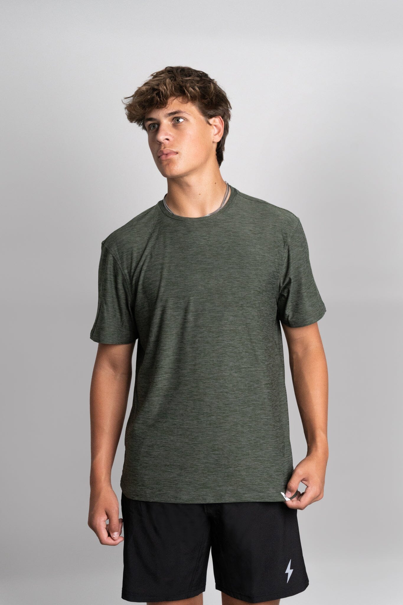 Bruce Bolt SuperSoft Olive T-Shirt - Breathable Stretchy Athletic Tee