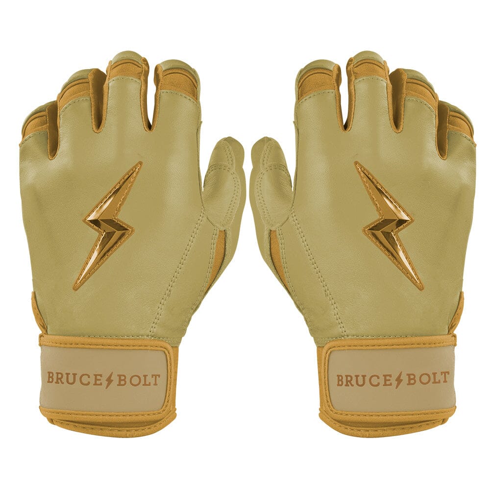 Bruce Bolt Gold Series Premium Cabretta Leather Batting Gloves