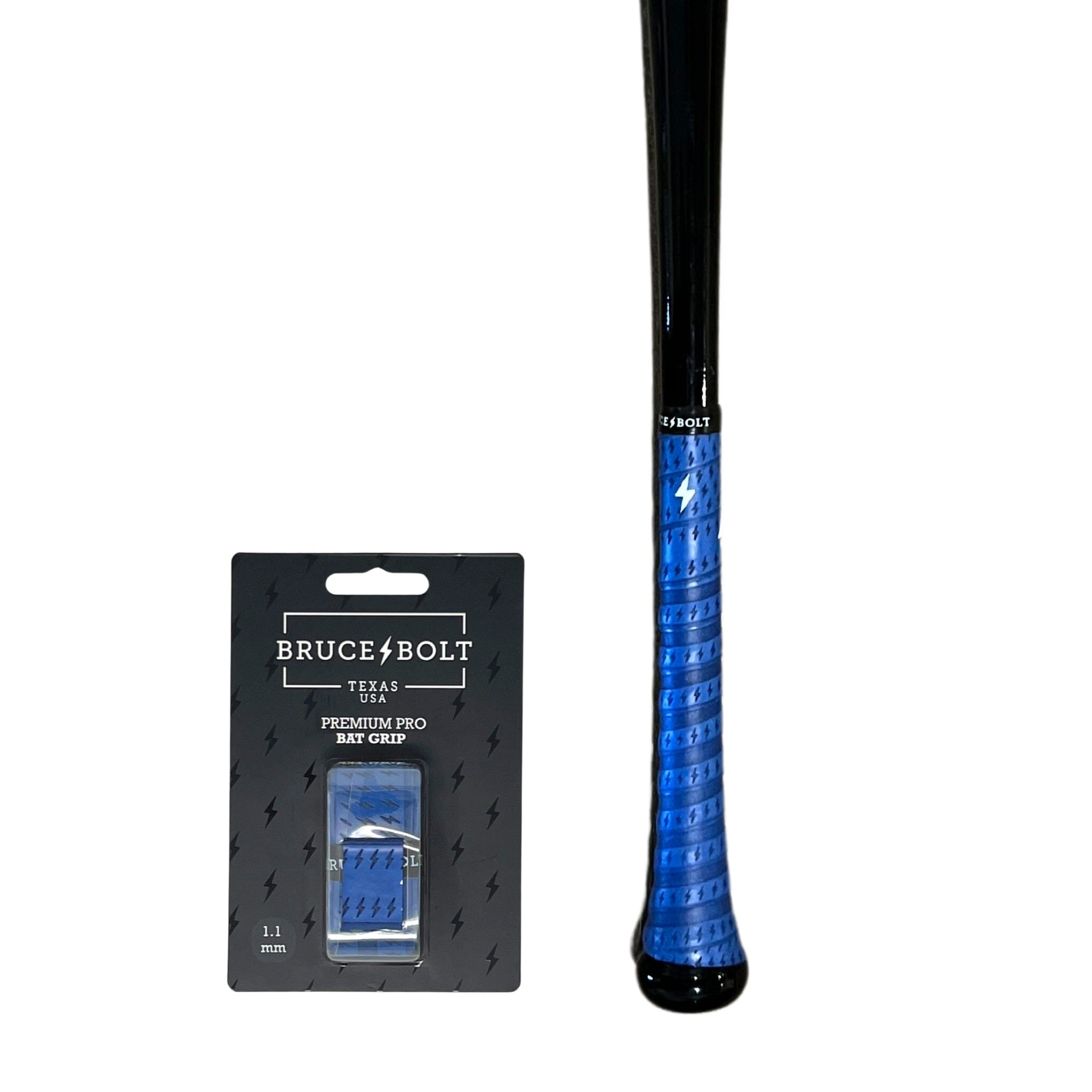BRUCE BOLT Pro Bat Grip - Tacky, Long-Lasting for Baseball & Softball