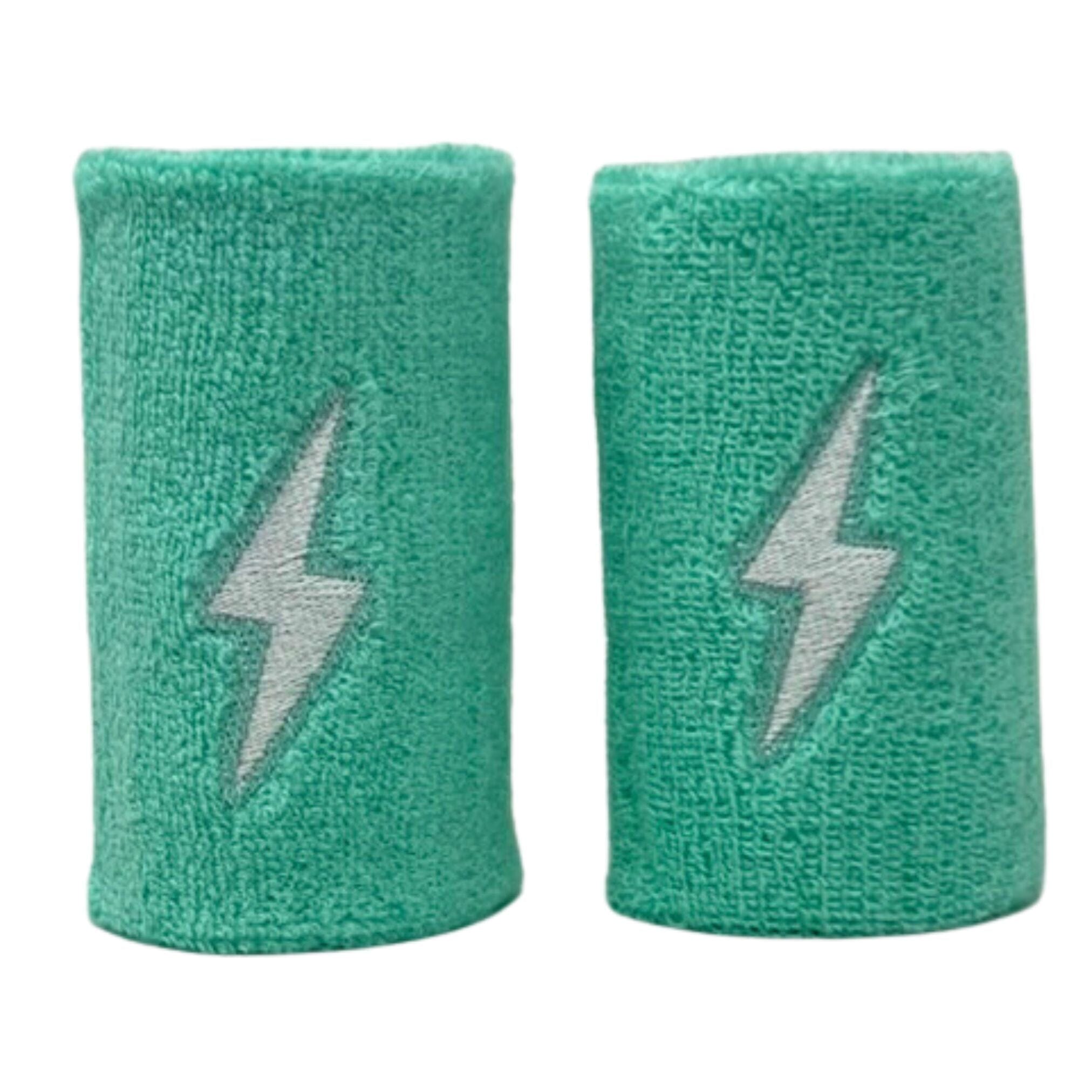 BRUCE BOLT Pro Wrist Bands for Baseball - Absorbent Mint Terry Cloth