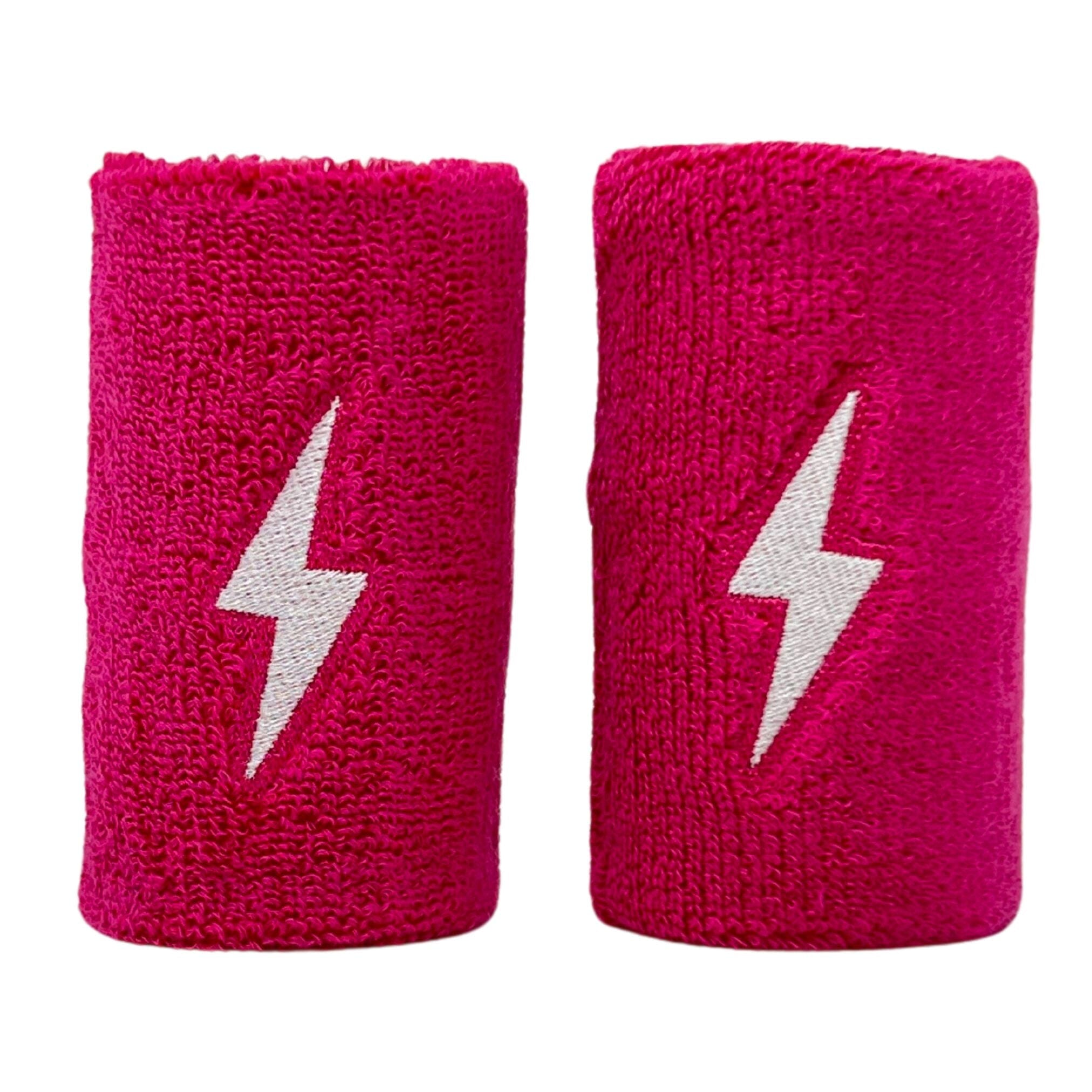 Bruce Bolt Premium Terry Cloth Wristbands - Pink for Baseball