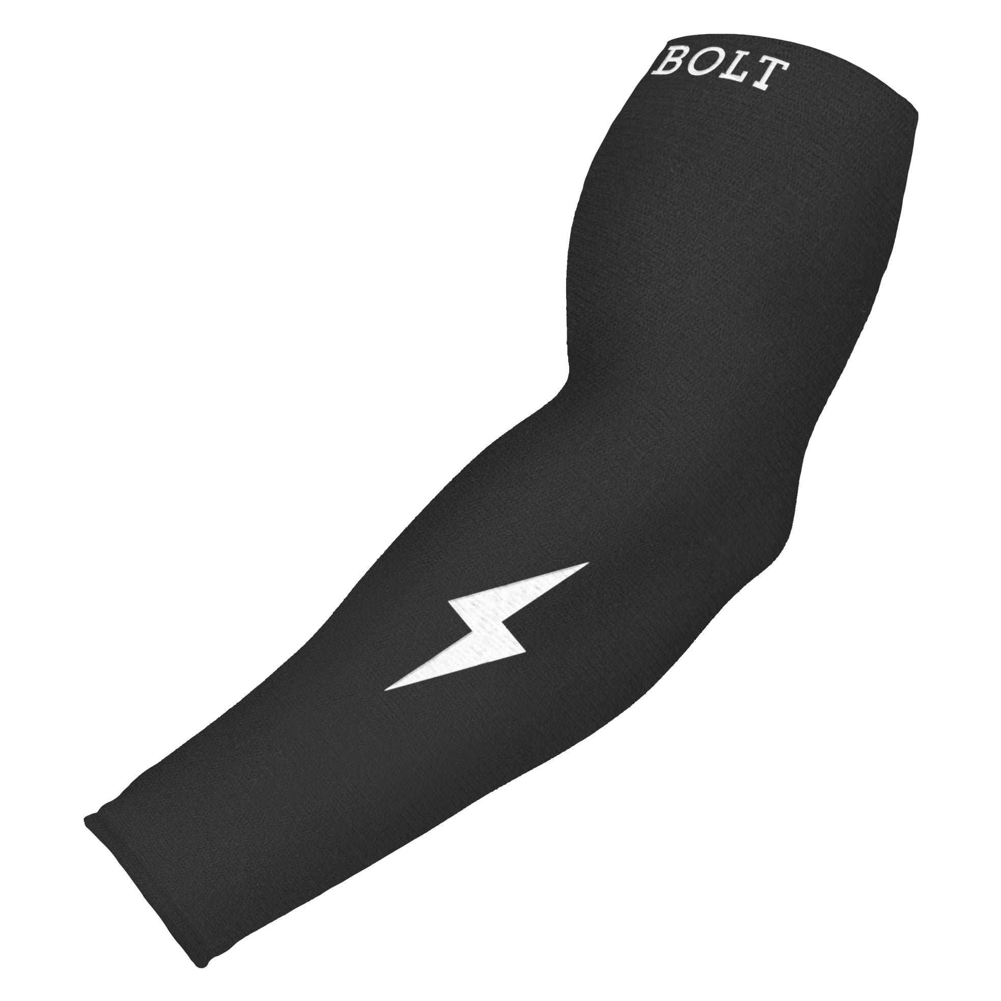 Bruce Bolt Compression Arm Sleeve for Baseball - Black