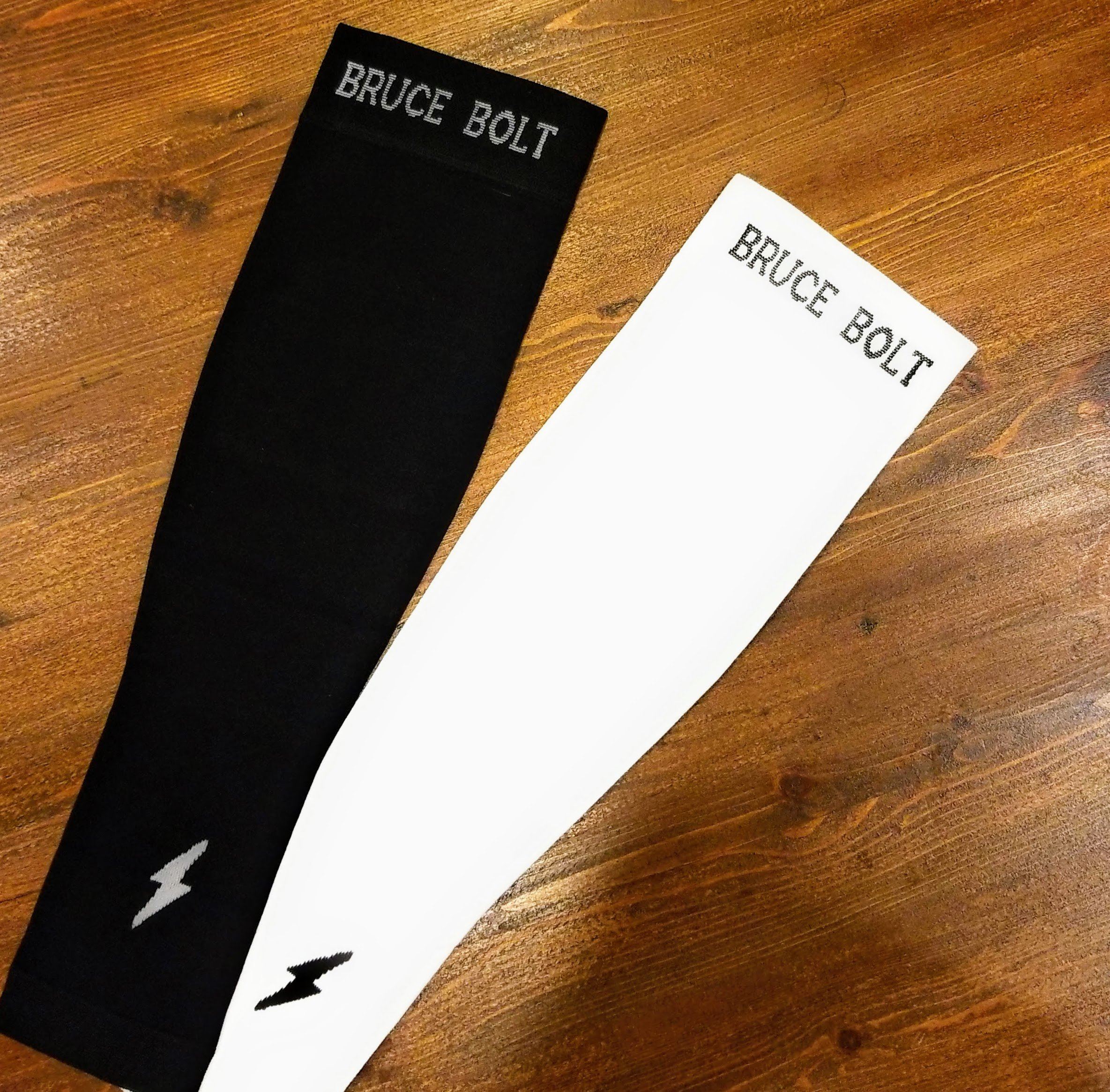 Bruce Bolt Compression Arm Sleeve for Baseball - Black