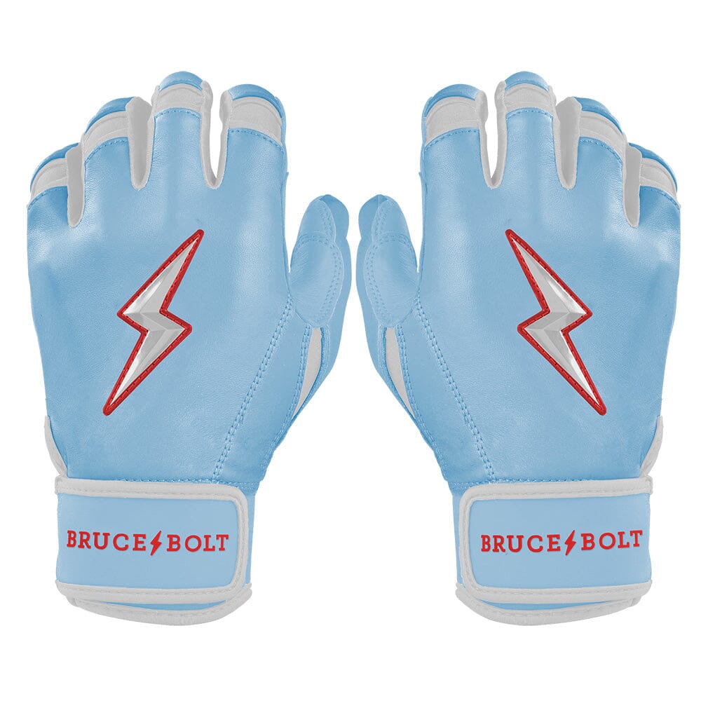 Bruce Bolt HAPP Series Baby Blue Batting Gloves – Premium Pro Short Cuff
