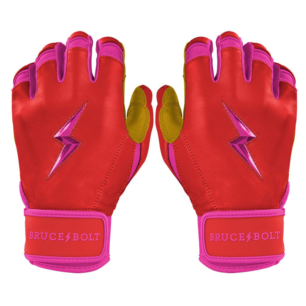 Bruce Bolt BADER Series Pink Short Cuff Batting Gloves – Premium Pro